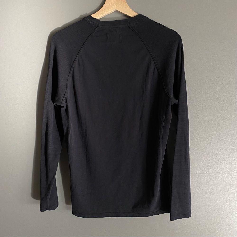 Guess Men’s Black Crewneck Long Sleeve Shirt | Cotton‎ | Size S - Picture 2 of 7